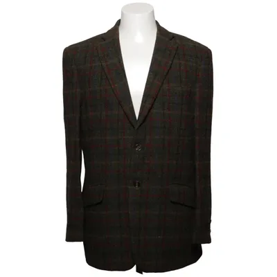 Blazer (Brown, Multicolored) from Harris Tweed Wool