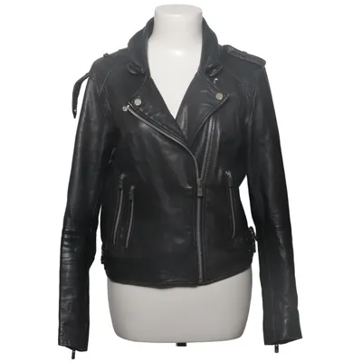 Bikerjack (Zwart) van Mango Leer, Polyester
