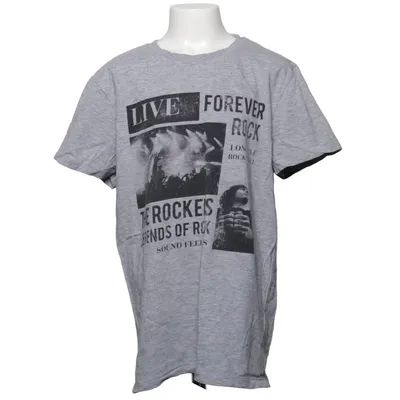 T-shirt (Grijs) van Boys Katoen, Viscose