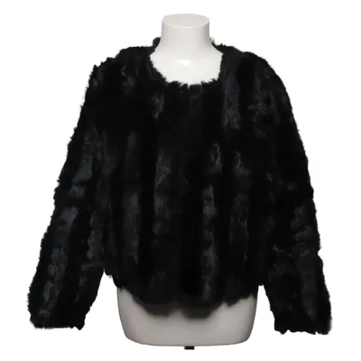 Pelsjakke (Sort) fra Stella Nova Polyester, Kaninpels