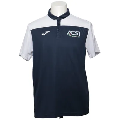 Poloshirt (Blauw, Wit) van Joma Katoen, Polyester