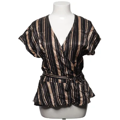 Slå-om bluse (Sort, Beige) fra Stella Nova Viscose