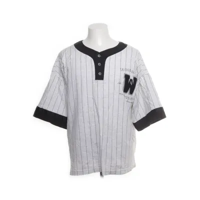 Baseballtröja (Vit, Svart) från Nutmeg Mills Bomull