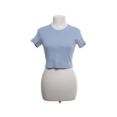 T-shirt (Blauw) van Uniqlo Katoen, Elastaan