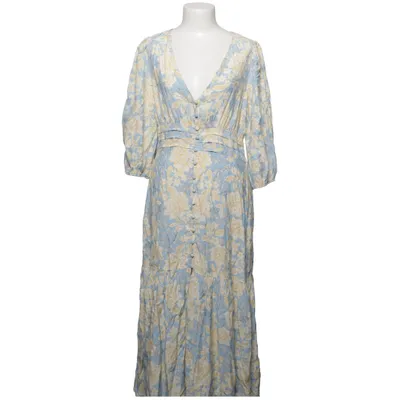 Maxi jurk (Blauw, Geel) van Zara Viscose