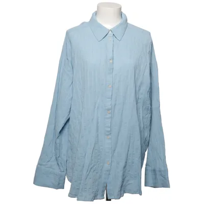 Shirt (Blue) from Zizzi Cotton, Metallic fiber