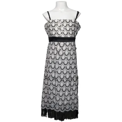 Cocktailkjole (Hvid, Sort) fra Fashion Wave