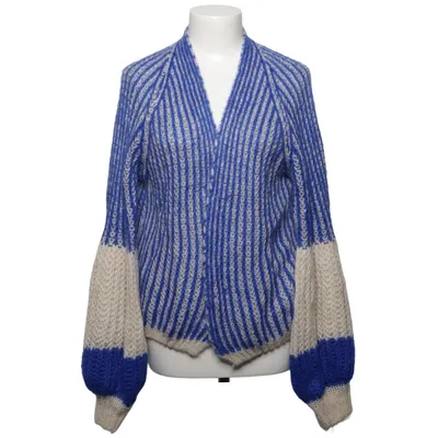Cardigan (Blå, Hvid) fra Noella Akryl, Mohair, Polyamid