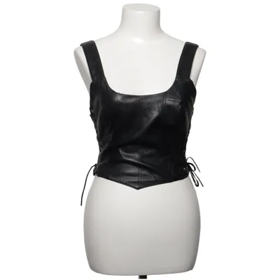 Crop top (Noir) de ASOS Design Coton, Polyester, Polyuréthane