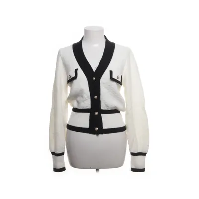 Cardigan (Hvid, Sort) fra Holly & Whyte by Lindex Akryl, Bomuld