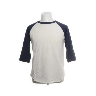 Lange mouwen shirt (Wit, Blauw) van Indigofera Katoen