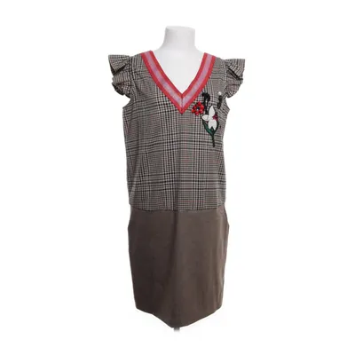 Jurk (Bruin, Meerkleurig) van Mango Casual Polyester, Elastaan, Katoen