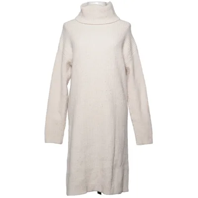 Turtleneck dress (Beige) from In April 1986 Acrylic, Polyamide