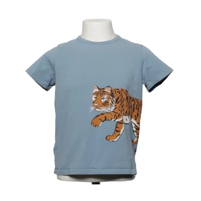T-shirt (Blå) fra The Striped Cat Elastan, Økologisk bomuld