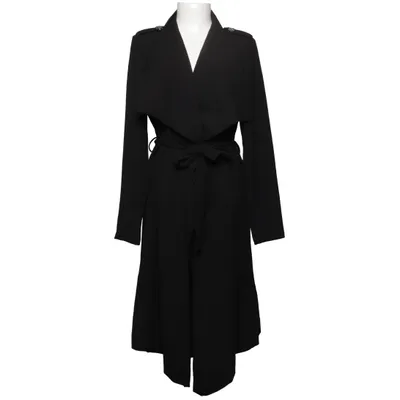 Trenchcoat (Zwart) van Object Polyester