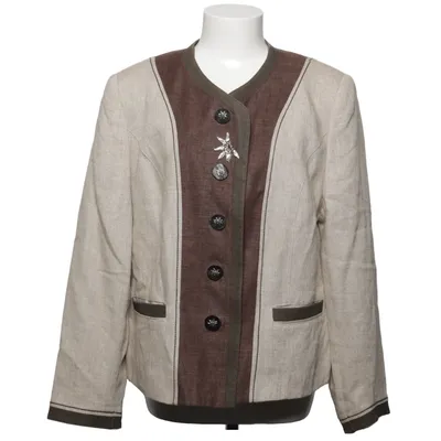 Blazer (Beige, Marron) de Meico Lin, Polyester, Viscose