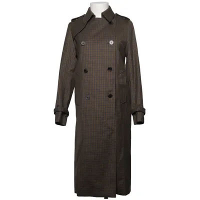 Trench coat (Brown, Blue) from Sandro Elastane, Polyester, Viscose