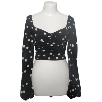 Crop top (Zwart, Wit) van Loavies Polyester