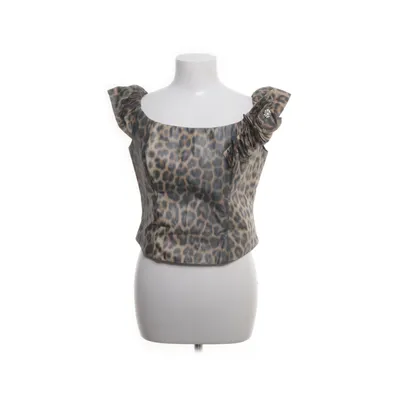Top (Brown, Multicolored) from Ella Singh Acetate, Polyester
