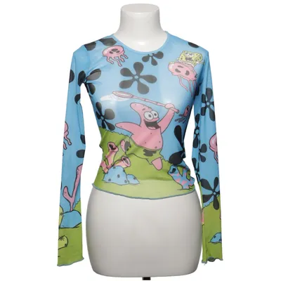 Top (Blau, Mehrfarbig) von Dolls Kill Elasthan, Polyester