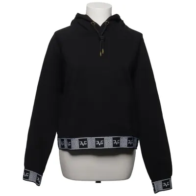 Capuchon sweater (Zwart) van 19V69 Italia by Versace 1969 Katoen, Elastaan, Polyester