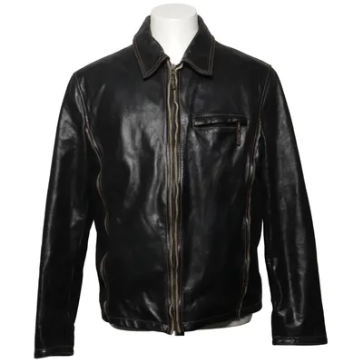 Leather jacket (Black) from Molltan Leather, Polyester