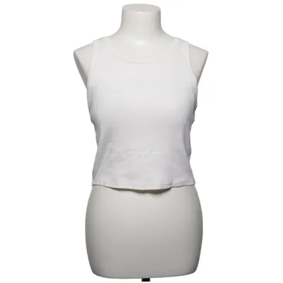 Crop top (Blanc) de Uniqlo Coton, Élasthane, Polyester