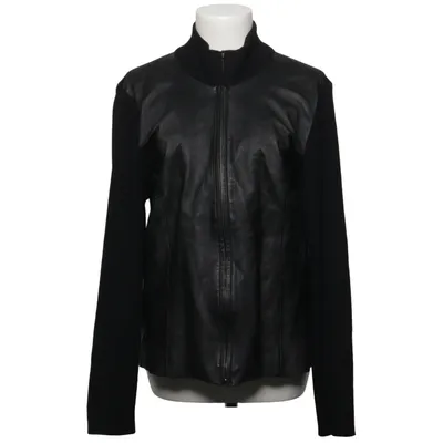 Leren jack (Zwart) van Mossimo Acryl, Leer, Polyamide, Wol