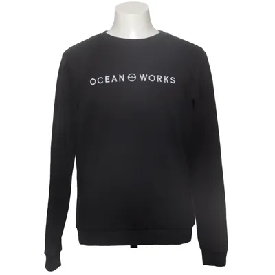 Sweatshirt (Zwart) van Ocean Works Katoen, Polyester
