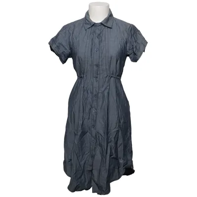 Robe chemise (Bleu) de Hillevi Coton