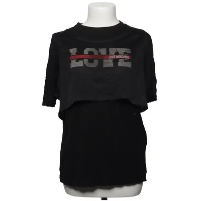 T-shirt (Black) from Love Moschino Polyester, Viscose
