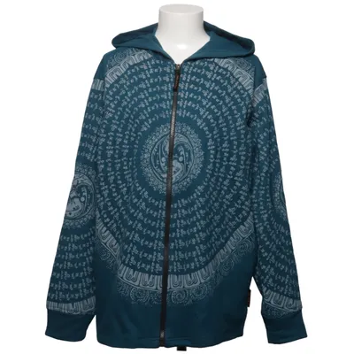 Hoodie (Blue, White) from Guru Shop Cotton