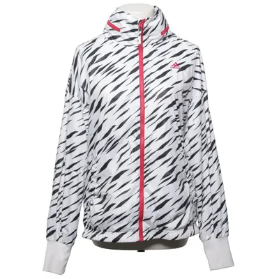Træningsjakke (Hvid, Sort, Rød) fra Adidas Polyester