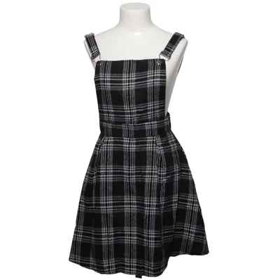 Latzkleid (Schwarz, Weiß) von Romwe Baumwolle, Polyester