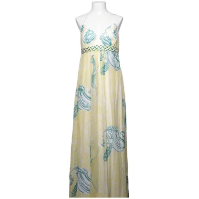 Robe longue (Jaune, Vert, Multicolore) de Laundry by Shelli Segal Polyester, Soie