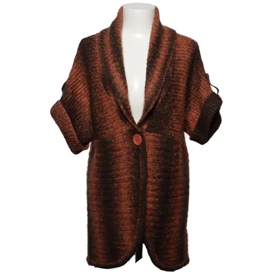 Kofta (Brun, Orange) från Dressbarn Akryl, Polyester