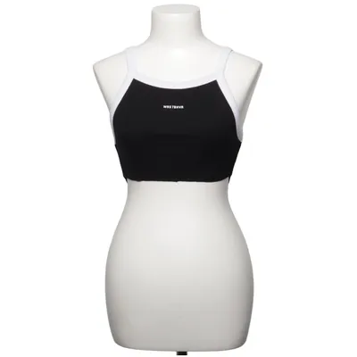 Crop Top (Schwarz, Weiß)