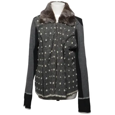 Cardigan (Black, Gray, White) from Kello Acetate, Merino wool, Polyester