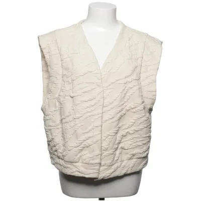Gilet (Beige) van Ms Mode Katoen, Elastaan, Polyester