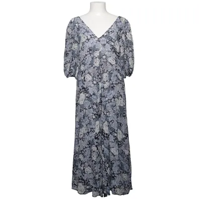 Maxi dress (Blue, Black, White) from Ganni Viscose
