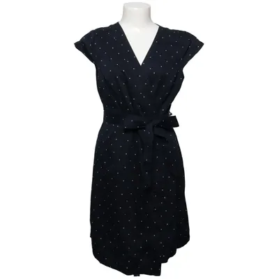 Wrap dress (Black, White) from Bondelid Cotton, Elastane, Polyester