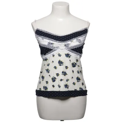 Pyjamaoberteil (Weiß, Blau, Mehrfarbig) von Lea H. Elasthan, Viskose