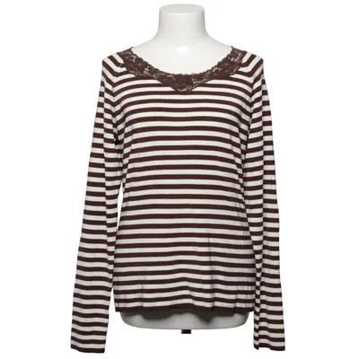 T-shirt à manches longues (Marron, Blanc) de Tuzzi Élasthane, Polyamide, Viscose