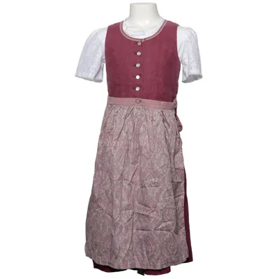 Dirndl (Lila, Weiß) von Kaiseralm Baumwolle, Leinen