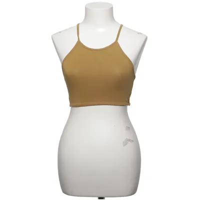 Crop top (Marron) de NA-KD Coton, Élasthane