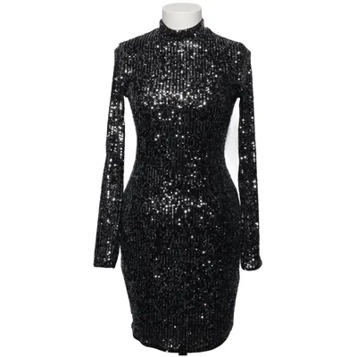 Cocktailkleid (Schwarz, Silber) von Lipsy London Elasthan, Polyester