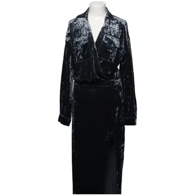 Robe longue (Bleu) de JLUXLABEL Élasthane, Polyester