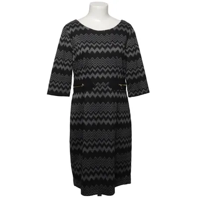 Kjole (Sort, Grå) fra Emma & Michele Elastan, Polyester, Viscose