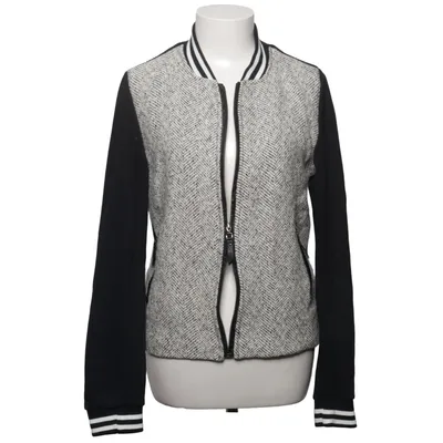 Collegejacke (Schwarz, Grau, Weiß) von Sweewë Baumwolle, Polyester, Wolle