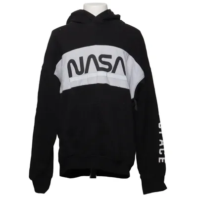 Hoodie (Black, White) from H&M Kids Cotton, Polyester, Elastane